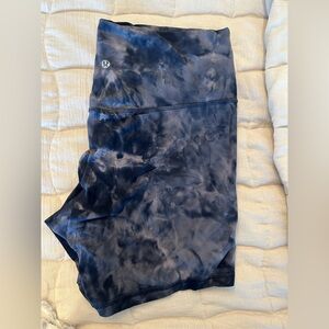 Align sz 12 black tie dye biker shorts
